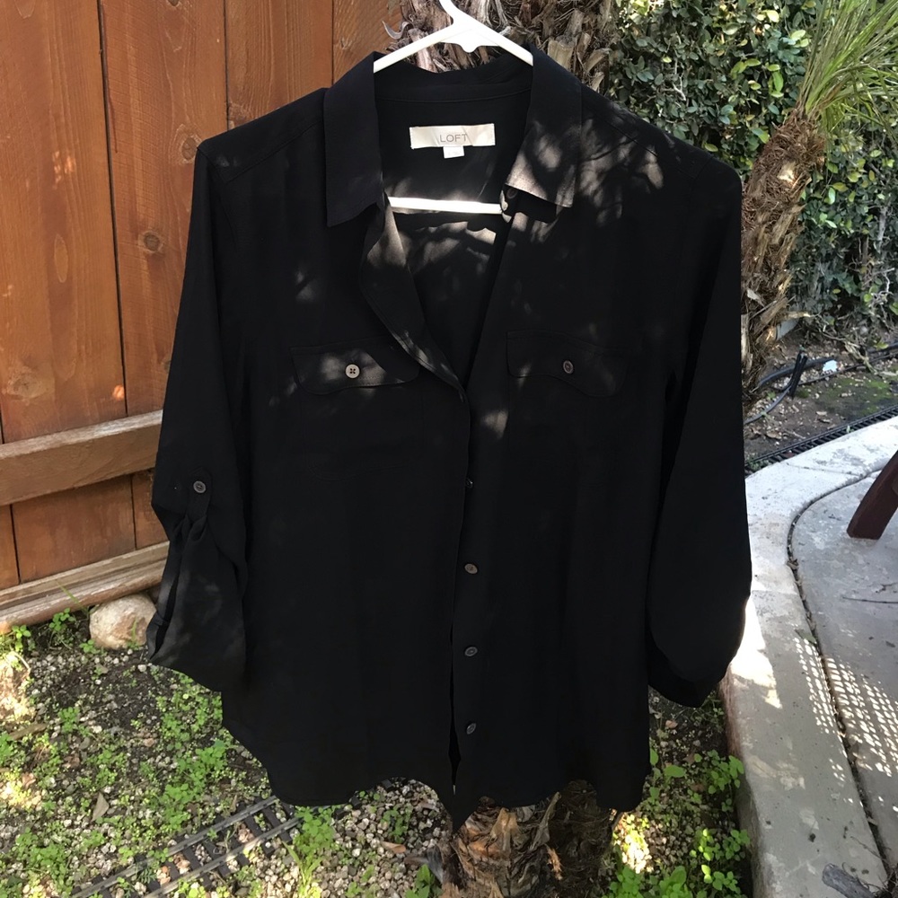Sheer Black Blouse